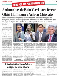 TRAIÇÕES DENTRO DO PT: Enio Verri apunhala Gleisi Hoffmann pelas costas para beneficiar o irmão TRAIÇÕES DENTRO DO PT: Enio Verri apunhala Gleisi Hoffmann pelas costas para beneficiar o irmão