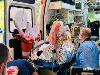 Vítima de explosão em apartamento é transferida em estado gravíssimo para hospital referência Vítima de explosão em apartamento é transferida em estado gravíssimo para hospital referência