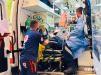 Vítima de explosão em apartamento é transferida em estado gravíssimo para hospital referência Vítima de explosão em apartamento é transferida em estado gravíssimo para hospital referência