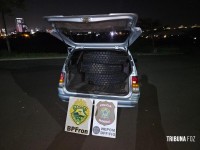 PF e PMPR apreendem dois veículos carregados com pneus contrabandeados em Foz do Iguaçu PF e PMPR apreendem dois veículos carregados com pneus contrabandeados em Foz do Iguaçu