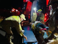 Grave acidente na Av. Perimetral Leste: Motorista fica preso nas ferragens após colidir contra motocicleta Grave acidente na Av. Perimetral Leste: Motorista fica preso nas ferragens após colidir contra motocicleta