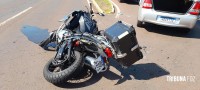 Motociclista é socorrido pelo Siate após colisão na Av. das Cataratas Motociclista é socorrido pelo Siate após colisão na Av. das Cataratas