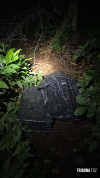 PF e PMPR localizam 117,7 Kg de maconha nas margens do Rio Paraná em Foz do Iguaçu PF e PMPR localizam 117,7 Kg de maconha nas margens do Rio Paraná em Foz do Iguaçu