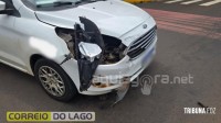 Colisão entre carro e moto é registrado no centro de Marechal Cândido Rondon Colisão entre carro e moto é registrado no centro de Marechal Cândido Rondon