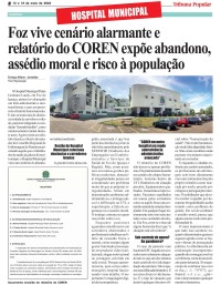 Foz vive cenário alarmante e relatório do COREN expõe abandono, assédio moral e risco à população Foz vive cenário alarmante e relatório do COREN expõe abandono, assédio moral e risco à população