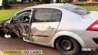 Acidente na PR-495 deixa dois feridos após colisão entre carro e caminhão em Santa Helena Acidente na PR-495 deixa dois feridos após colisão entre carro e caminhão em Santa Helena