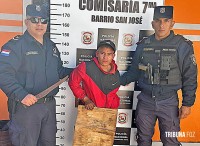 Policia prende homem que quebrou os vidros da casa de cambio para roubar em Ciudad Del Este Policia prende homem que quebrou os vidros da casa de cambio para roubar em Ciudad Del Este