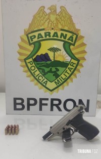 BPFRON prende homem e apreende arma de fogo em Santo Antônio do Sudoeste BPFRON prende homem e apreende arma de fogo em Santo Antônio do Sudoeste
