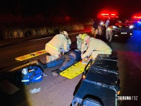 Motociclista fica ferido após colidir com cavalinho (potro) na perimetral leste; animal morreu no local Motociclista fica ferido após colidir com cavalinho (potro) na perimetral leste; animal morreu no local
