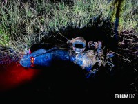 Motociclista fica ferido após colidir com cavalinho (potro) na perimetral leste; animal morreu no local Motociclista fica ferido após colidir com cavalinho (potro) na perimetral leste; animal morreu no local