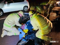 Motociclista fica ferido após colidir com cavalinho (potro) na perimetral leste; animal morreu no local Motociclista fica ferido após colidir com cavalinho (potro) na perimetral leste; animal morreu no local