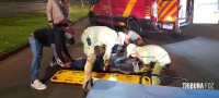 Motociclista sofre queda e é socorrido pelo Siate na Av. Safira Motociclista sofre queda e é socorrido pelo Siate na Av. Safira