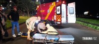 Motociclista sofre queda e é socorrido pelo Siate na Av. Safira Motociclista sofre queda e é socorrido pelo Siate na Av. Safira