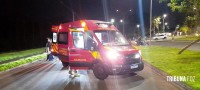 Motociclista sofre queda e é socorrido pelo Siate na Av. Safira Motociclista sofre queda e é socorrido pelo Siate na Av. Safira