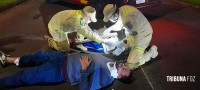 Motociclista sofre queda e é socorrido pelo Siate na Av. Safira Motociclista sofre queda e é socorrido pelo Siate na Av. Safira