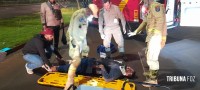 Motociclista sofre queda e é socorrido pelo Siate na Av. Safira Motociclista sofre queda e é socorrido pelo Siate na Av. Safira