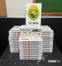 PM apreende canetas emagrecedoras de origem estrangeira na Rodoviária de Foz do Iguaçu PM apreende canetas emagrecedoras de origem estrangeira na Rodoviária de Foz do Iguaçu