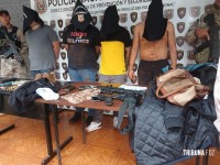 Assalto violento em Ciudad Del Este termina com três presos após perseguição e tiroteio Assalto violento em Ciudad Del Este termina com três presos após perseguição e tiroteio