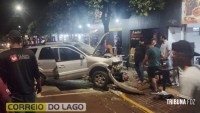 Acidente entre carro e motocicleta deixa pessoa ferida em Itaipulândia Acidente entre carro e motocicleta deixa pessoa ferida em Itaipulândia