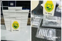 PM apreende arma de fogo, veículo e mercadorias após acompanhamento tático em Foz do Iguaçu PM apreende arma de fogo, veículo e mercadorias após acompanhamento tático em Foz do Iguaçu