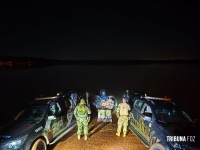 BPFRON e PF apreendem mais de 800 Kg de maconha em Santa Helena BPFRON e PF apreendem mais de 800 Kg de maconha em Santa Helena