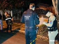 Homem é executado a tiros no Jardim Tarobá Homem é executado a tiros no Jardim Tarobá