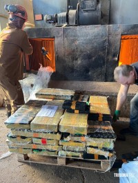 Delegacia da Policia Federal de Foz do Iguaçu incinera mais de 10 toneladas de drogas Delegacia da Policia Federal de Foz do Iguaçu incinera mais de 10 toneladas de drogas