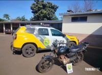 Polícia Militar recupera motocicleta furtada em Itaipulândia Polícia Militar recupera motocicleta furtada em Itaipulândia