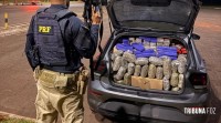 PRF apreende quase meia tonelada de maconha em veículo clonado após fuga na BR-277 em Santa Terezinha de Itaipu PRF apreende quase meia tonelada de maconha em veículo clonado após fuga na BR-277 em Santa Terezinha de Itaipu