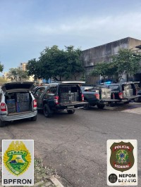 PF e PM apreendem carga de eletrônicos avaliada em cerca de R$ 8 milhões no Bairro Porto Meira em Foz do Iguaçu PF e PM apreendem carga de eletrônicos avaliada em cerca de R$ 8 milhões no Bairro Porto Meira em Foz do Iguaçu