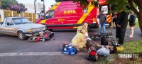 Motociclista é socorrido pelo Siate após colisão no Jardim Patriarca Motociclista é socorrido pelo Siate após colisão no Jardim Patriarca