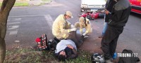 Motociclista é socorrido pelo Siate após colisão no Jardim Patriarca Motociclista é socorrido pelo Siate após colisão no Jardim Patriarca