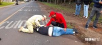 Siate socorre duas vítimas graves após colisão na Vila Yolanda Siate socorre duas vítimas graves após colisão na Vila Yolanda