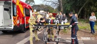 Siate socorre duas vítimas graves após colisão na Vila Yolanda Siate socorre duas vítimas graves após colisão na Vila Yolanda