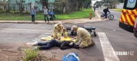 Siate socorre duas vítimas graves após colisão na Vila Yolanda Siate socorre duas vítimas graves após colisão na Vila Yolanda