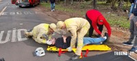 Siate socorre duas vítimas graves após colisão na Vila Yolanda Siate socorre duas vítimas graves após colisão na Vila Yolanda