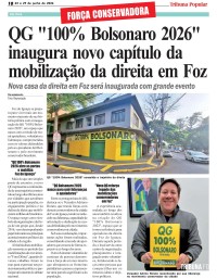 QG "100% Bolsonaro 2026" inaugura novo capítulo da mobilização da direita em Foz QG "100% Bolsonaro 2026" inaugura novo capítulo da mobilização da direita em Foz
