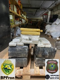 BPFRON e Polícia Federal apreendem 87 Kg de maconha em Foz do Iguaçu BPFRON e Polícia Federal apreendem 87 Kg de maconha em Foz do Iguaçu