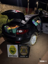 BPFRON e Polícia Federal apreendem 480 Kg de maconha e prendem homem por tráfico de drogas em Santa Tereza do Oeste BPFRON e Polícia Federal apreendem 480 Kg de maconha e prendem homem por tráfico de drogas em Santa Tereza do Oeste