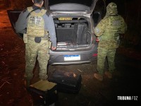PF e PM apreendem 57,4 quilos de maconha às margens do Rio Paraná em Foz do Iguaçu PF e PM apreendem 57,4 quilos de maconha às margens do Rio Paraná em Foz do Iguaçu