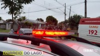 Acidente envolvendo van escolar deixa idoso ferido e mobiliza SAMU em Santa Helena Acidente envolvendo van escolar deixa idoso ferido e mobiliza SAMU em Santa Helena