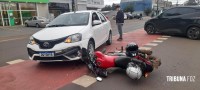 Motociclista sofre lesões leve após colisão na Av. General Meira Motociclista sofre lesões leve após colisão na Av. General Meira