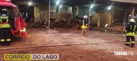 Bombeiros controlam incêndio de grandes proporções em silo de Mbaracayú no Paraguai Bombeiros controlam incêndio de grandes proporções em silo de Mbaracayú no Paraguai