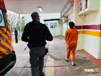 Detenta ateia fogo em colchões e três apenadas são socorridas pelo Siate na Penitenciária Feminina de Foz do Iguaçu Detenta ateia fogo em colchões e três apenadas são socorridas pelo Siate na Penitenciária Feminina de Foz do Iguaçu
