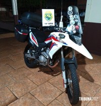 Polícia Militar recupera motocicleta furtada durante diligências em São Miguel do Iguaçu Polícia Militar recupera motocicleta furtada durante diligências em São Miguel do Iguaçu