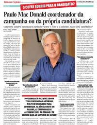 Paulo Mac Donald coordenador da campanha ou da própria candidatura? Paulo Mac Donald coordenador da campanha ou da própria candidatura?