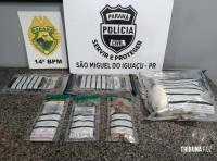 Ação conjunta da PM e PC resulta na prisão de dois suspeitos por tráfico de drogas em São Miguel do Iguaçu Ação conjunta da PM e PC resulta na prisão de dois suspeitos por tráfico de drogas em São Miguel do Iguaçu