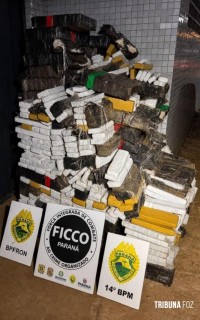 Ação integrada apreende 1.079 Kg de maconha e prende suspeito em São Miguel do Iguaçu Ação integrada apreende 1.079 Kg de maconha e prende suspeito em São Miguel do Iguaçu