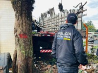 Homem é encontrado morto sobre carreta em posto de combustível em Foz do Iguaçu Homem é encontrado morto sobre carreta em posto de combustível em Foz do Iguaçu