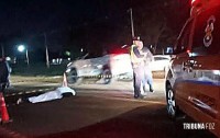 Motociclista morre após atropelar pedestre na Rodovia PY-02 em Minga Guazu, no Paraguai Motociclista morre após atropelar pedestre na Rodovia PY-02 em Minga Guazu, no Paraguai